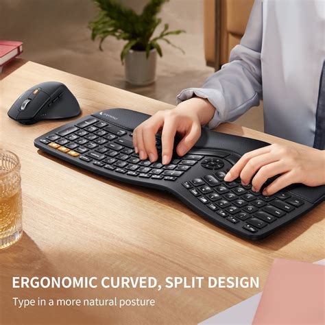 ProtoArc® EKM01 Advanced Ergonomic Keyboard & Mouse Combo