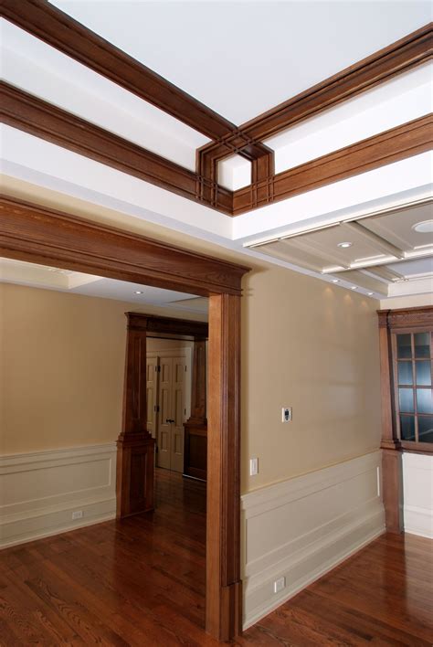 Custom quartersawn white oak ceiling moulding and door casing ...