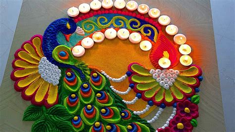 #1638 Satisfying video | Sand art | Navratri rangoli designs | Diwali ...