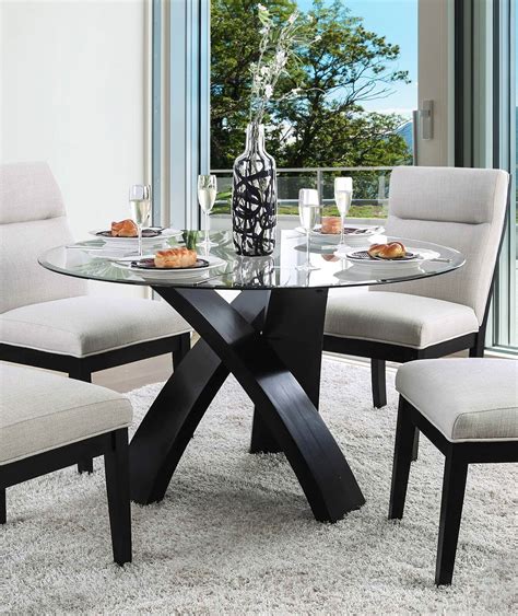 Round Glass Dining Tables | Foter