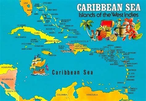 Caribbean Sea Map Location images