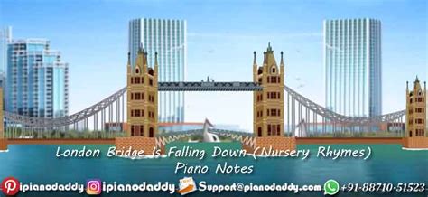 London Bridge Is Falling Down Piano Notes - Nursery Rhymes Piano Note