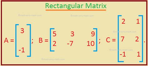 Classification of Matrices | Row Matrix | Column Matrix | Null Matrix