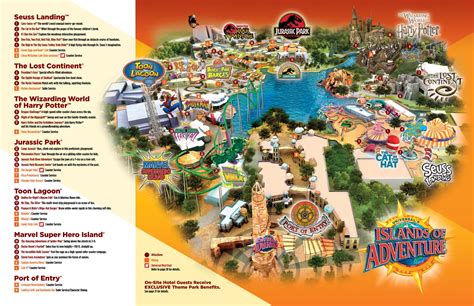 Universal Islands of Adventure Map - Orlando - Ontheworldmap.com