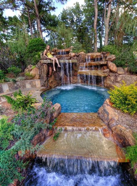 Simple Luxury Pools With Waterfalls With New Ideas | Home decorating Ideas