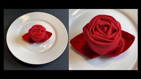 DIY: How to Fold a Cloth Napkin Into a Rose Shape {MadebyFate} #545 ...