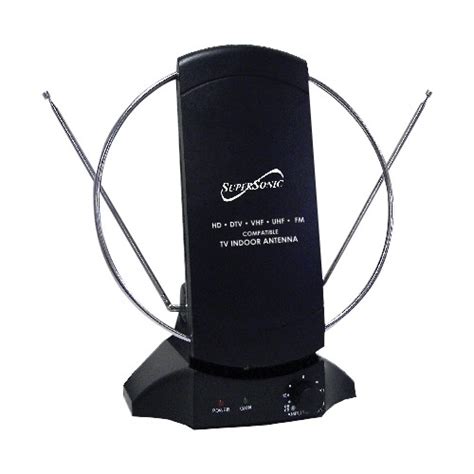 Best Buy: SuperSonic Indoor Amplified HDTV Digital Antenna Black SC605