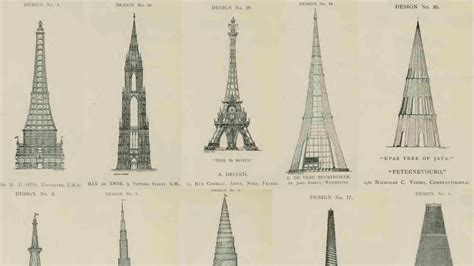 Rejected designs for the Eiffel Tower - Discvr.blog