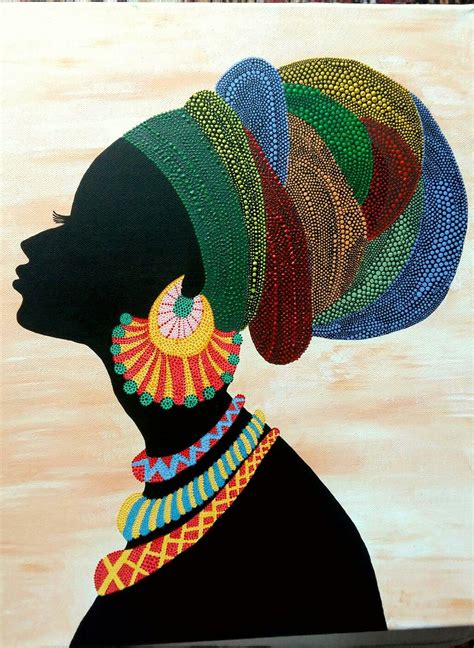 African woman on canvas | Arte africana, Pinturas africanas, Arte afro ...