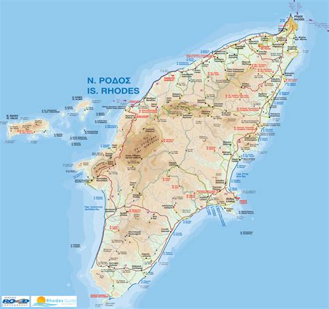 Map of Rhodes Island Greece | RhodesGuide.com