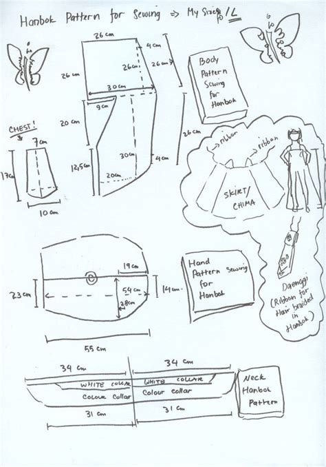 Hanbok pattern for sewing by seawaterwitch on DeviantArt