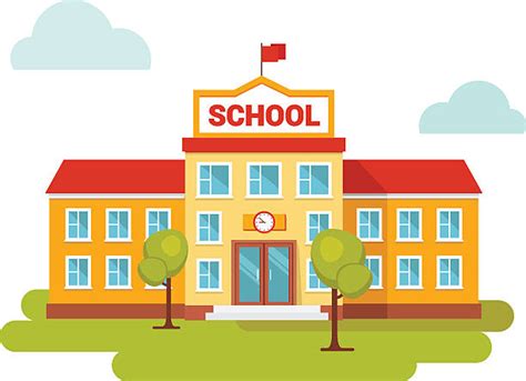 Royalty Free School Building Clip Art, Vector Images & Illustrations ...