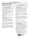 Vaccine Information Statements - VISs - CDC information sheets for patients