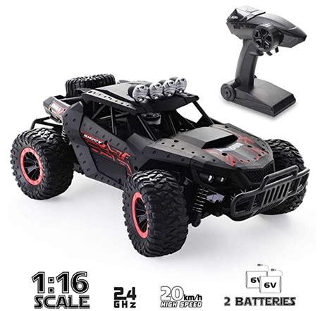 Off Road Rechargeable RC Truck Car 1:16th 2.4GHz Remote Control w/ 2 ...