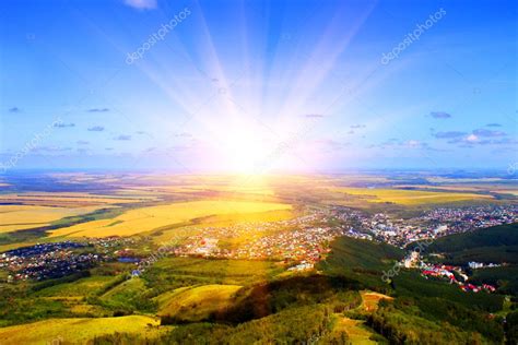 Sunrise. Mountain View — Stock Photo © AnmFoto #1639717