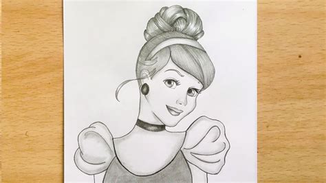 How to Draw Cinderella | Disney Princess Drawing | Pencil Sketch | Easy ...