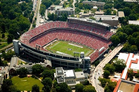 Best weekend getaways, Sanford stadium, University of georgia athens