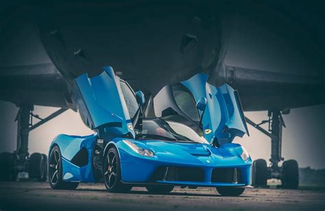 ferrari, laferrari, blue Wallpaper, HD Cars 4K Wallpapers, Images and ...