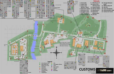 Escape From Tarkov Customs Map - Best Customs Loot and Key Guide