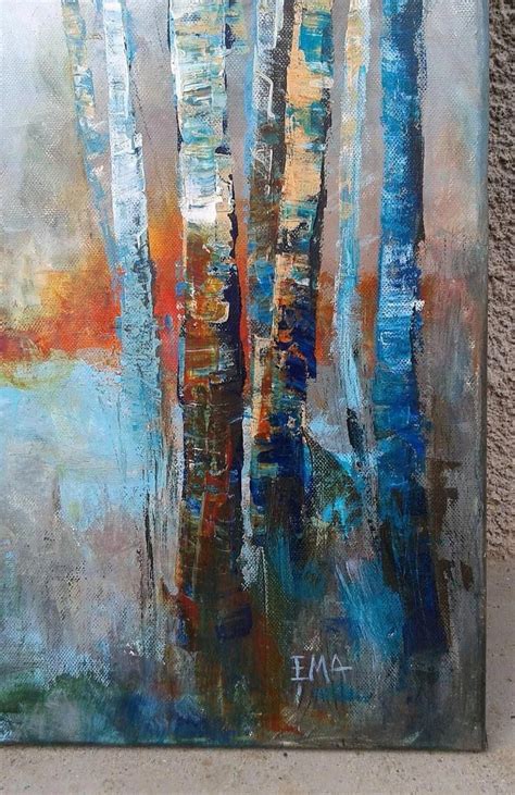 Pin by Shirley Maurice on trees in 2020 | Abstract art landscape ...