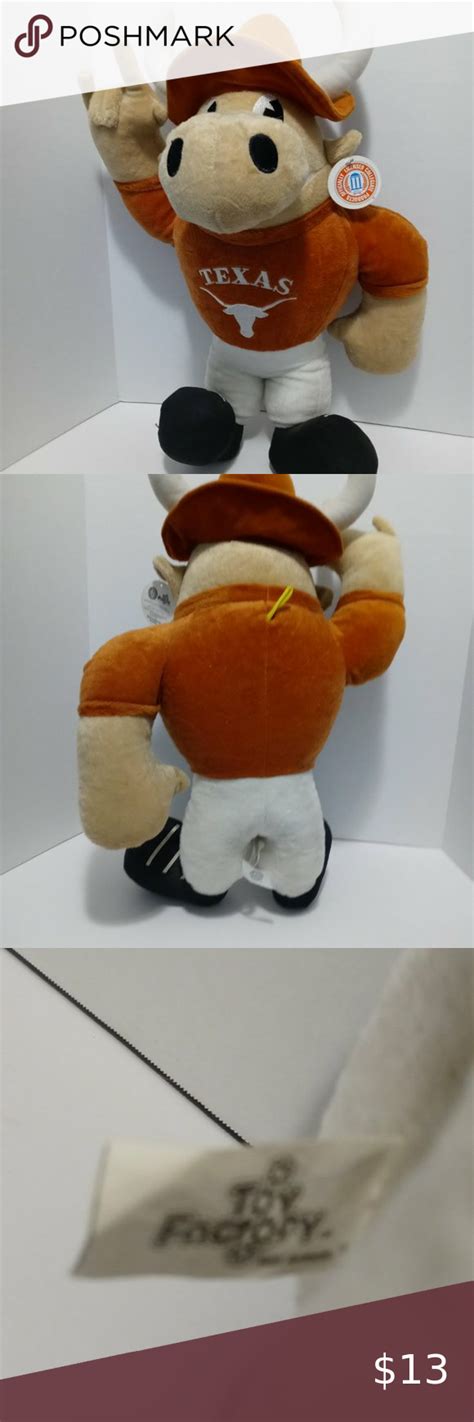 University of Texas Longhorns Mascot Plush Bevo Bull 23" Toy Factory ...