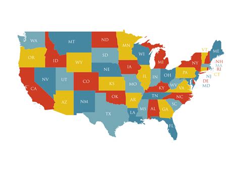 USA States (Two-Letter Abbreviations) - WorldAtlas