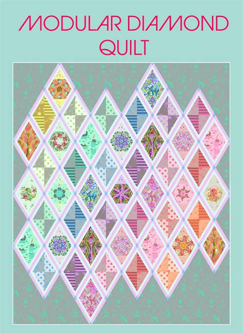 Modular Diamond Quilt PDF Pattern - Etsy