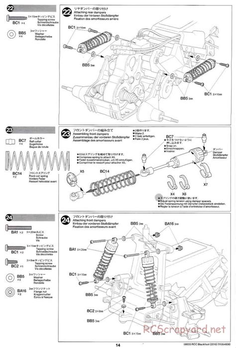 Tamiya - 58633 - Manual • Blackfoot 2016 - ORV • RCScrapyard - Radio ...