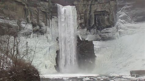 Taughannock Falls in Winter - YouTube