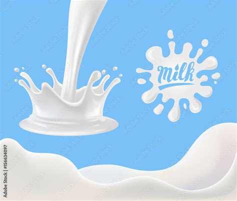 vector milk splash Stock Vector | Adobe Stock