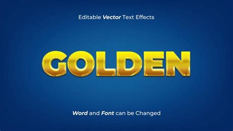 Premium Vector | Editable golden vector text effects