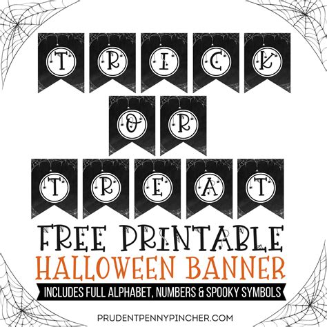 Free Printable Halloween Banner - Prudent Penny Pincher