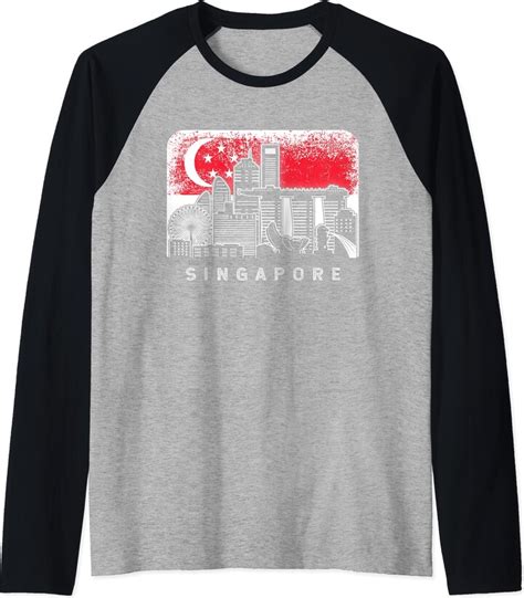 The Singapore City Skyline Singaporean Flag Singapore City Skyline ...