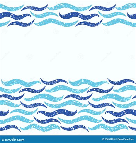 Water Waves Borders Vector Illustration | CartoonDealer.com #20062088