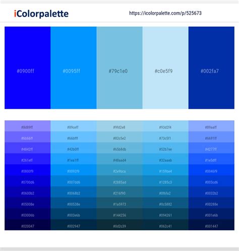 21 Latest Color Schemes with Blue And Dark Blue Color tone combinations ...