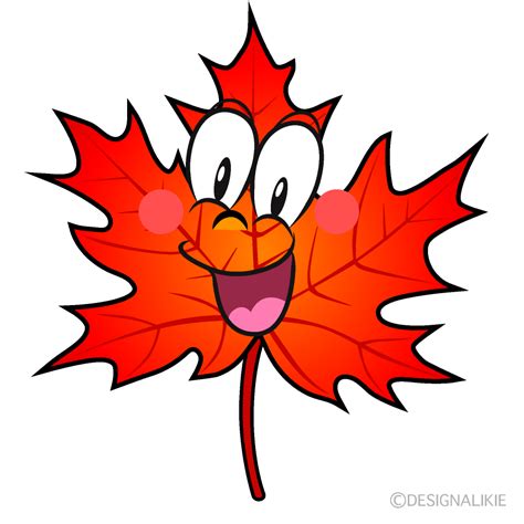 Free Surprising Fall Leaves Cartoon Character Clipart | Charatoon