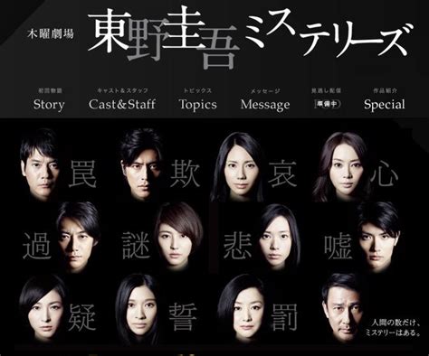 Dorama World: Preview of Higashino Keigo Mysteries - Summer 2012