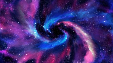 Spiral galaxy Wallpaper 4K, Milky Way, Stars, Deep space