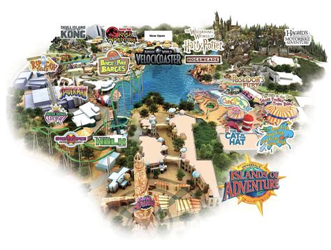 Universal Islands Of Adventure Florida Map - Dorise Josephine