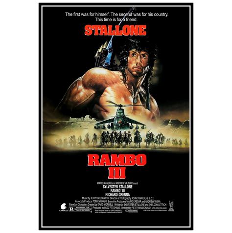 Rambo 3 Movie Poster Prints and Canvas Prints | Etsy