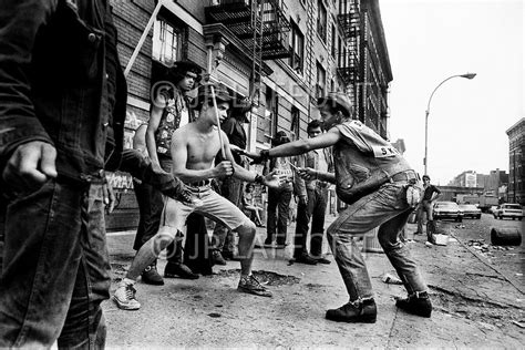 Bronx, New York City, NY. July 20th 1972. Running battles were frequent ...