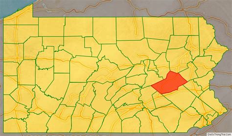 Map of Schuylkill County, Pennsylvania - Thong Thai Real