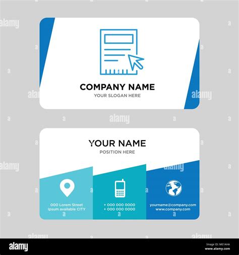 Blank business card design template, Visiting for your company, Modern ...