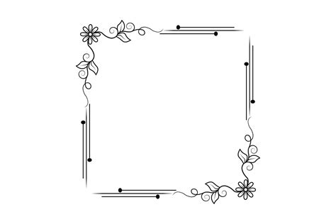 flower frame vector, floral hand drawing frame, free vector 8302026 ...