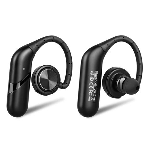 Bluetooth Wireless Headset, Waterproof Ear Hooks Earphones Noise ...