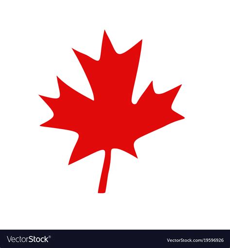 Canadian red maple leaf Royalty Free Vector Image