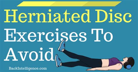 Exercises Not To Do With A Herniated Disc - Exercise Poster