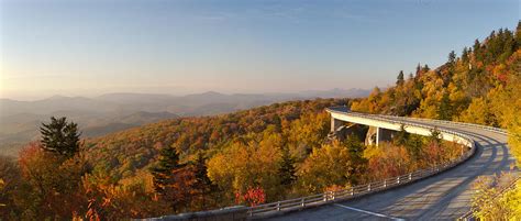 Blue Ridge Parkway Linn Cove Viaduct Fall Colors Photograph by Dustin K ...