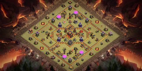 2022 New Town Hall 10 War base layout with Copy Link of layout - Base ...