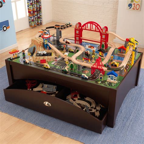 Amazon.com: KidKraft Metropolis Train Table & Set: Toys & Games